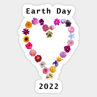 Floral Heart for Earth Day 2022 Sticker